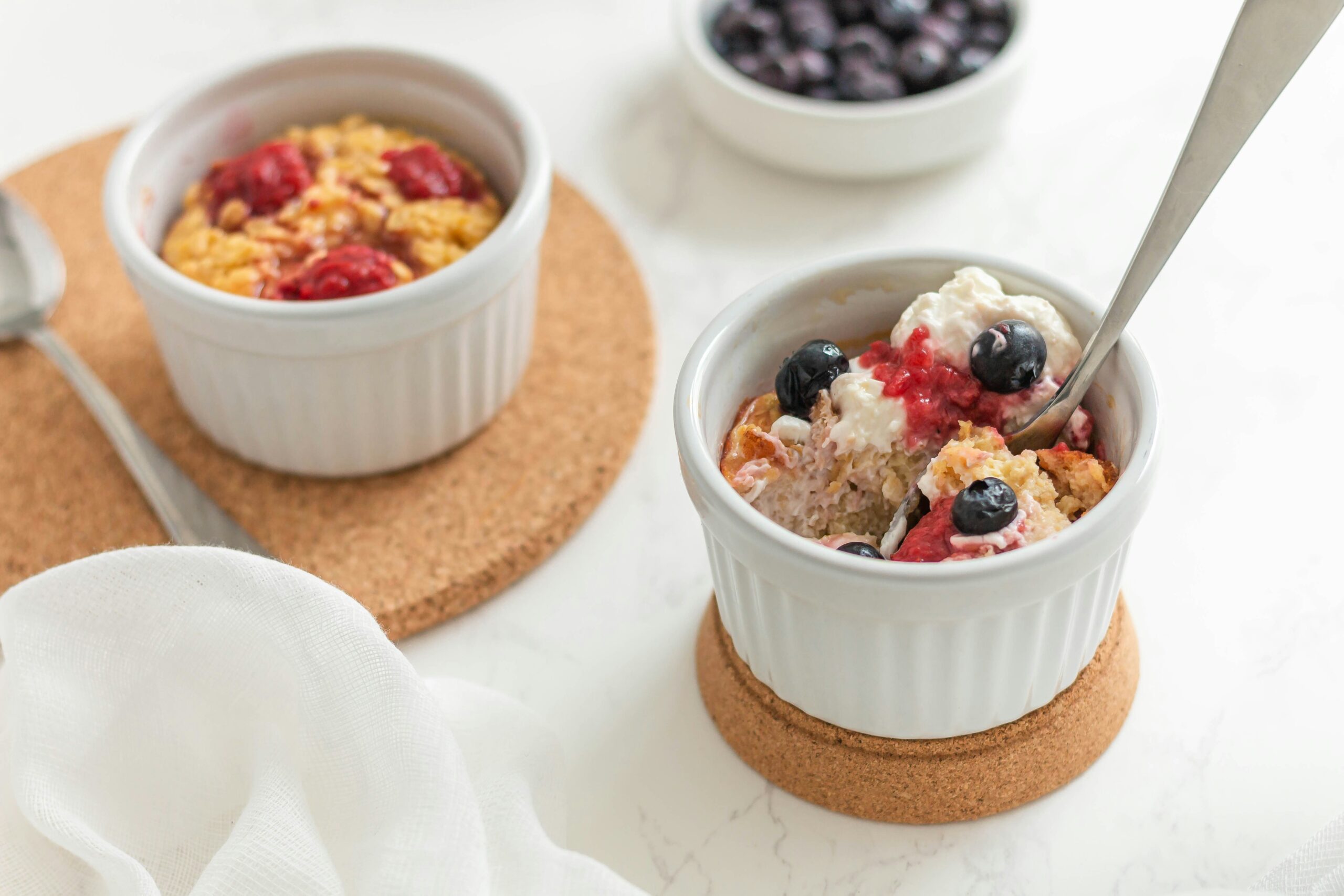 Calm morning scene with a healthy breakfast and natural light